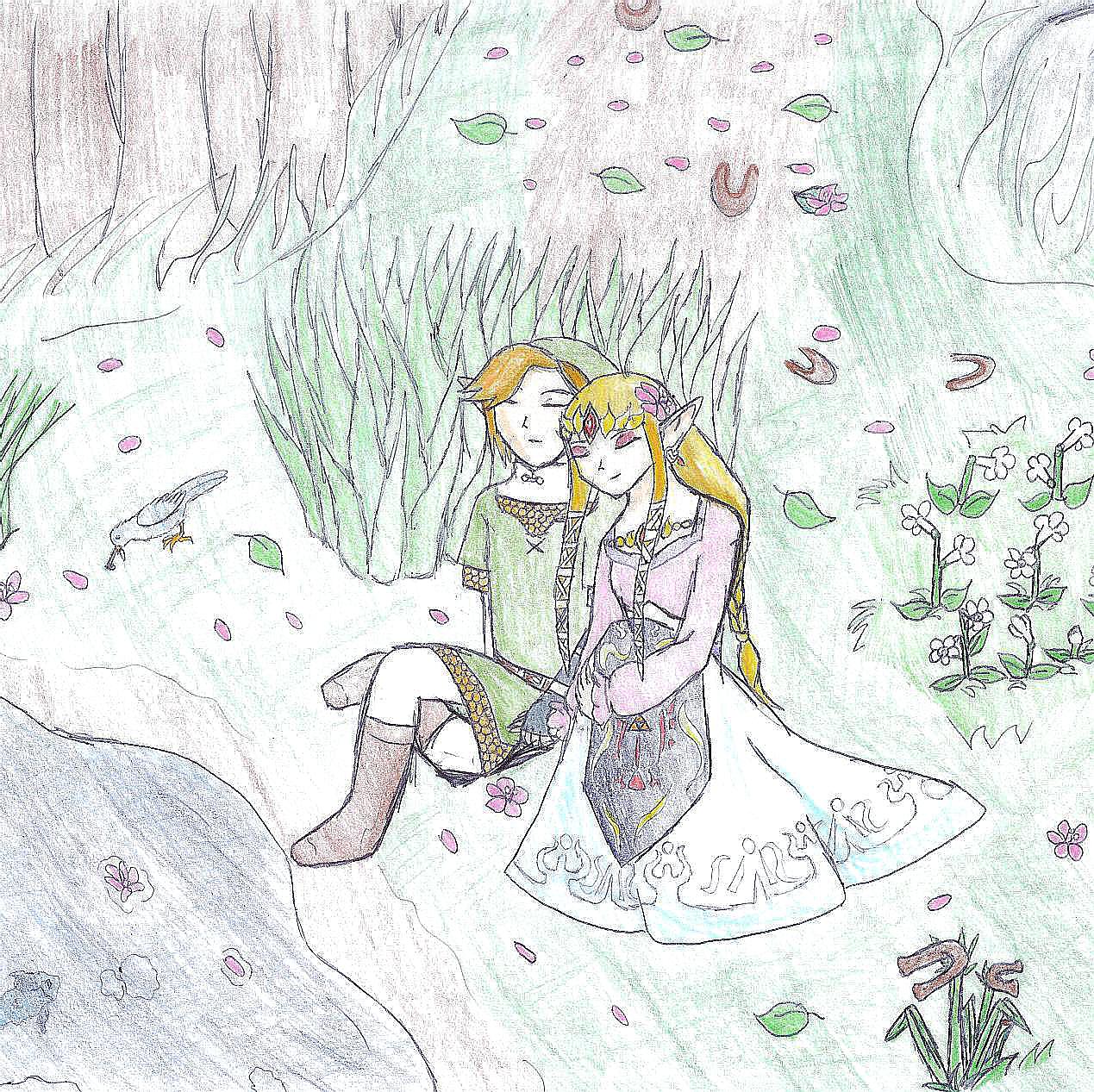 Twilight Princess: Link and Zelda For Rinkuchan! by Zalia13
