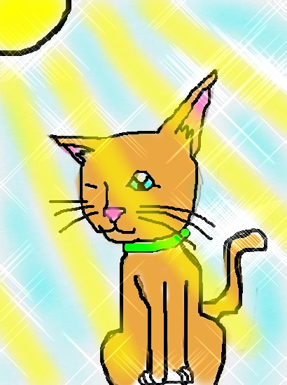 sun cat by Zanna