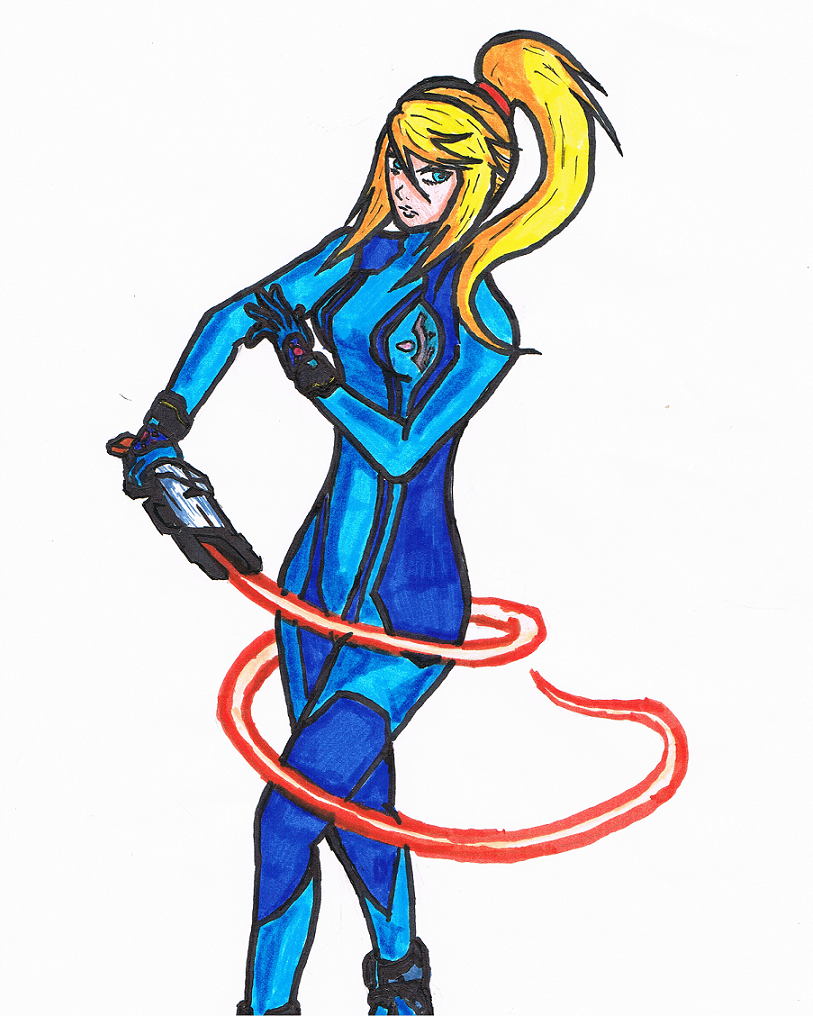 Zero Suit Samus - Metroid by ZaronNitro