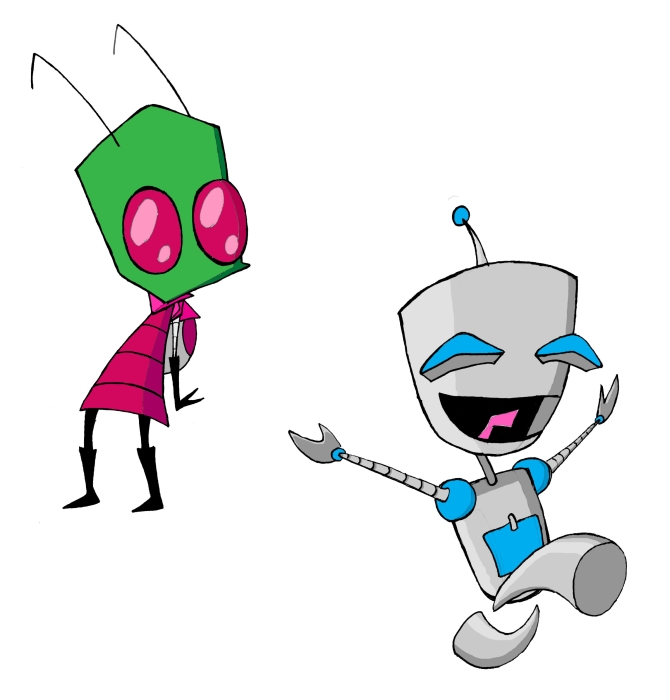 Zim and GIR (without background) by Zee