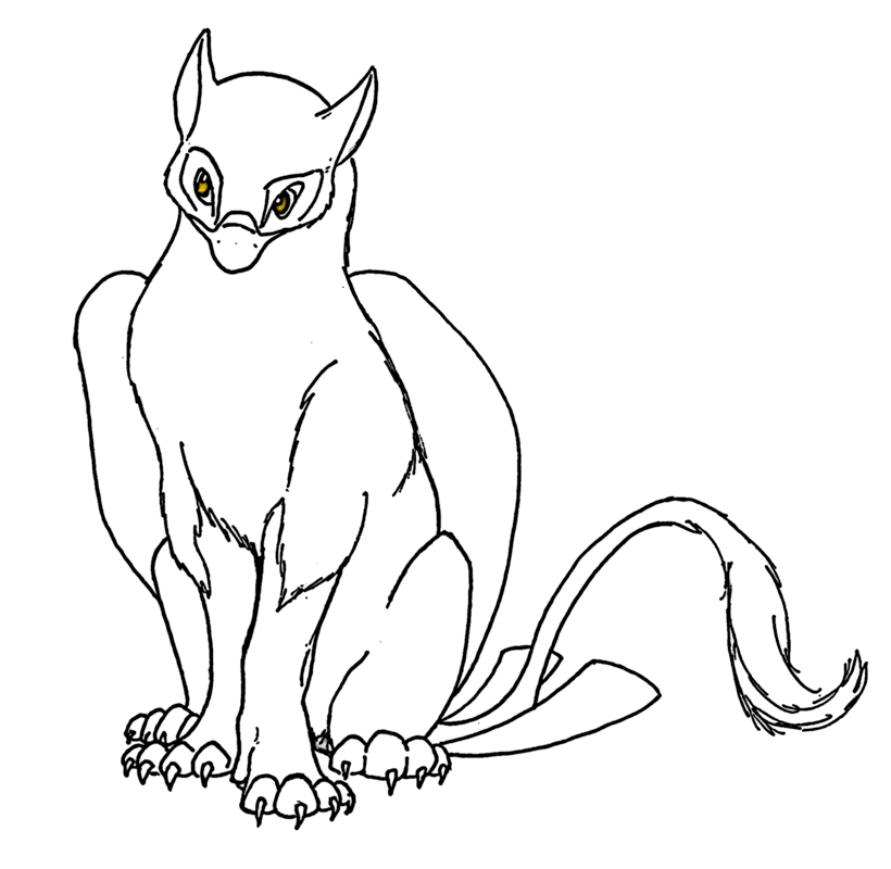 Sketches: Gold Eyes Griffin by Zee