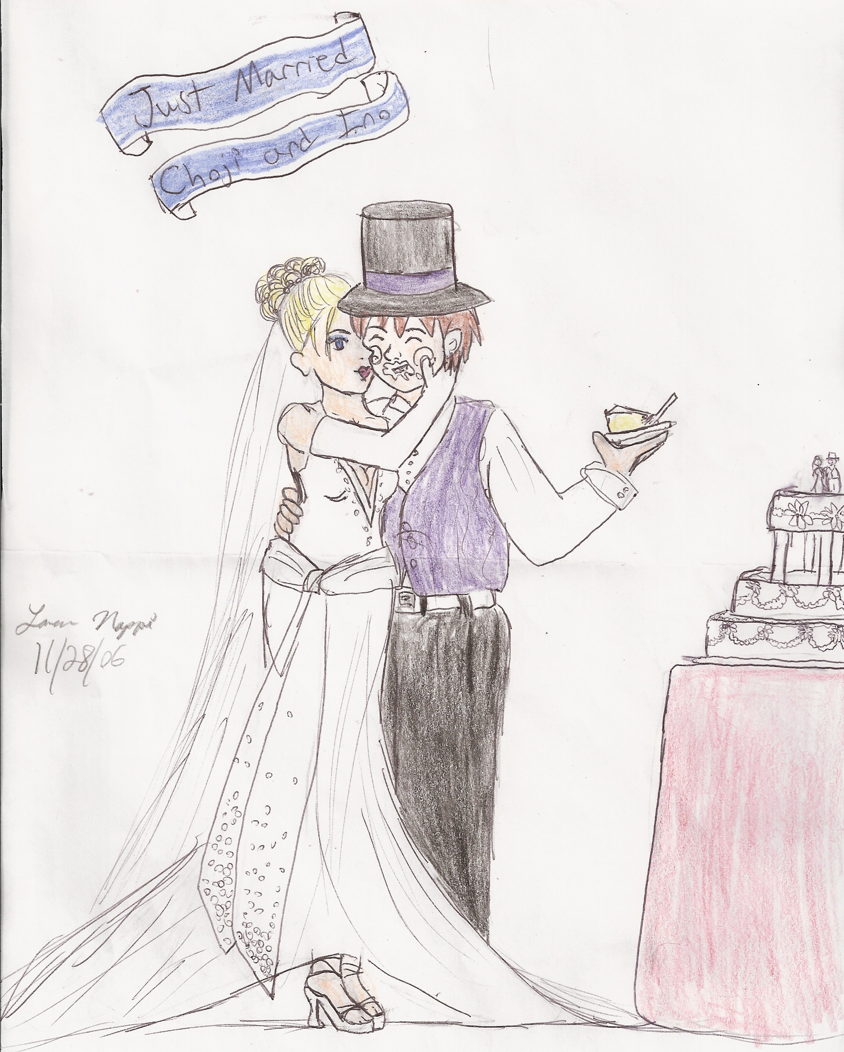 Just Married (choji and Ino) by ZeldaGirl9793