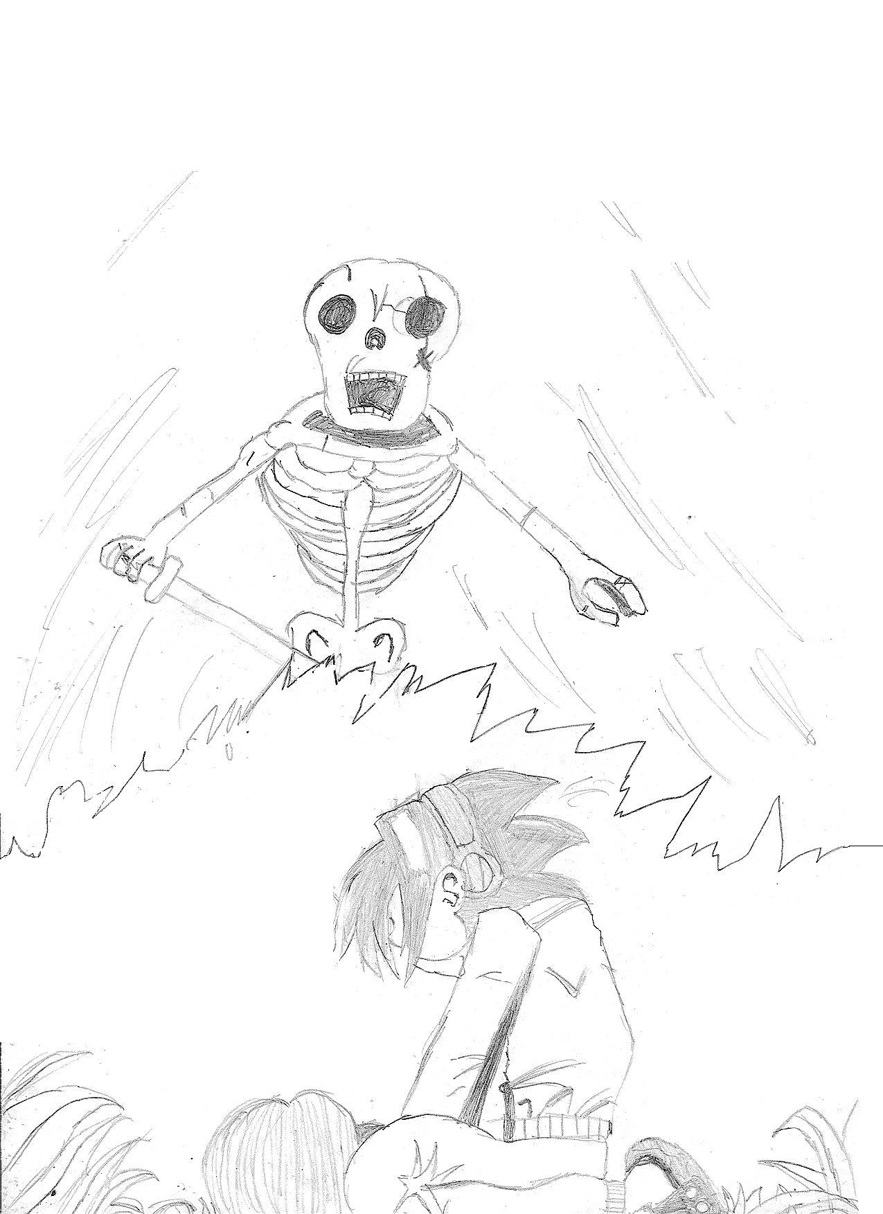 Attacking Skeleton by Zell11