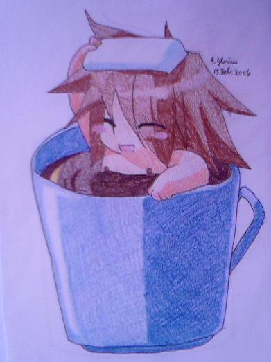 Kratos in cup by Zelos_Lover