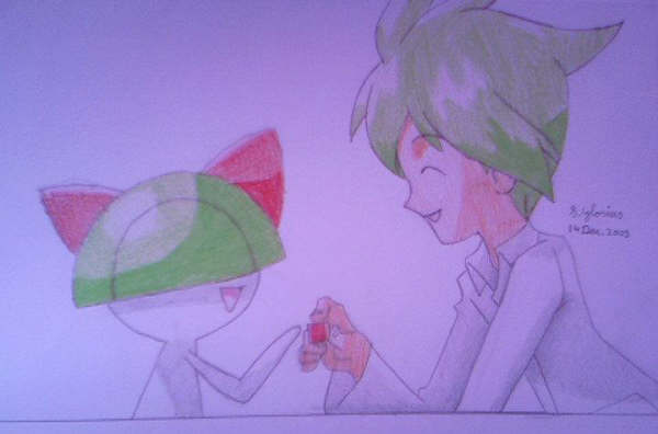 Wally and Ralts by Zelos_Lover