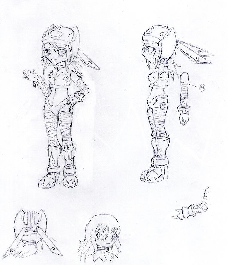 Reploid Myth sketches by ZeroMidnight