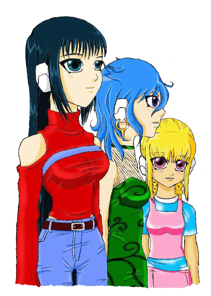 Pangea, Myth, and Sarahcal_casual clothes -colored by ZeroMidnight