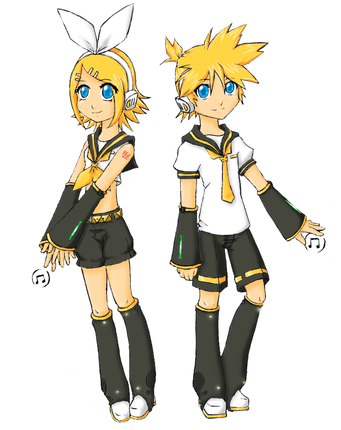 Len and Rin K. -colored by ZeroMidnight