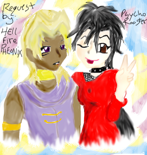 Malik/OC Pairing Request by Hell Fire Pheonix by ZetaBee