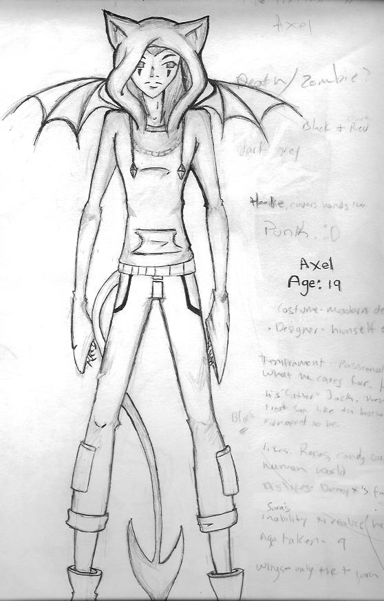 Halloween Axel (Sketch) by ZetaBee