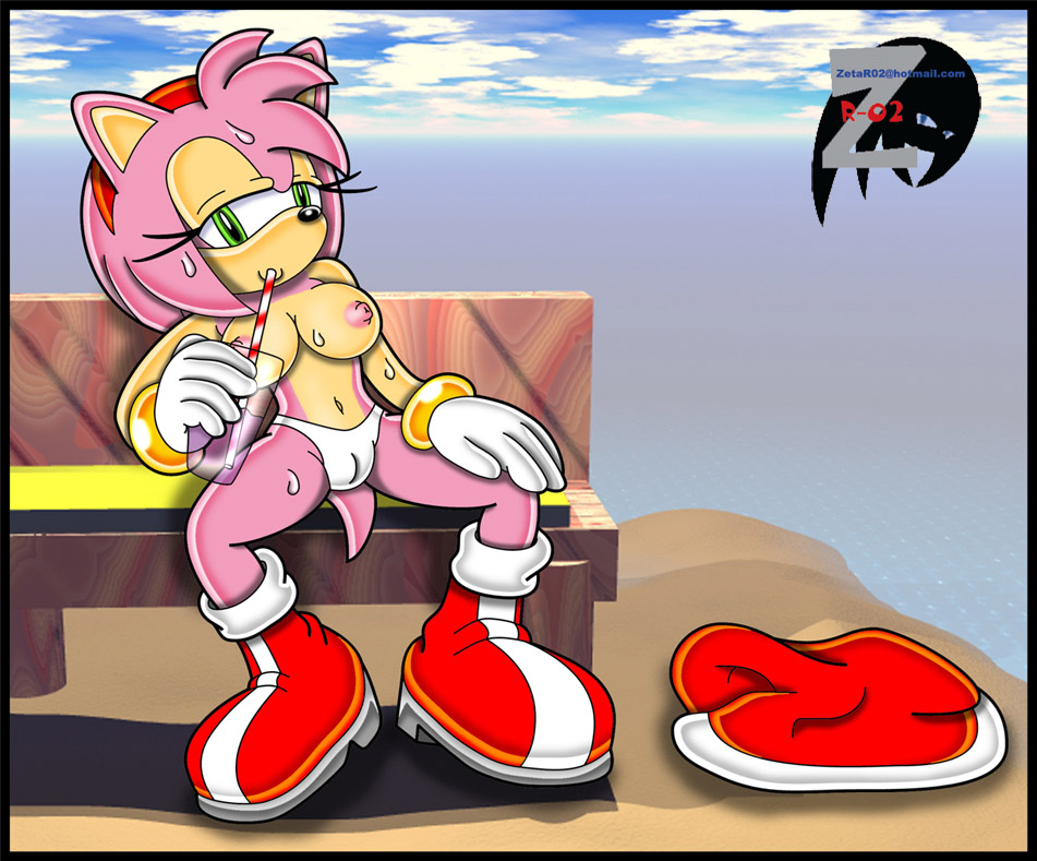 Amy Rose in Hot by ZetaR02