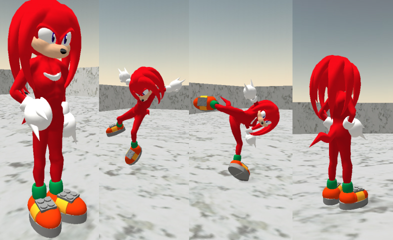 Knuckles in Second Life by ZetaR02