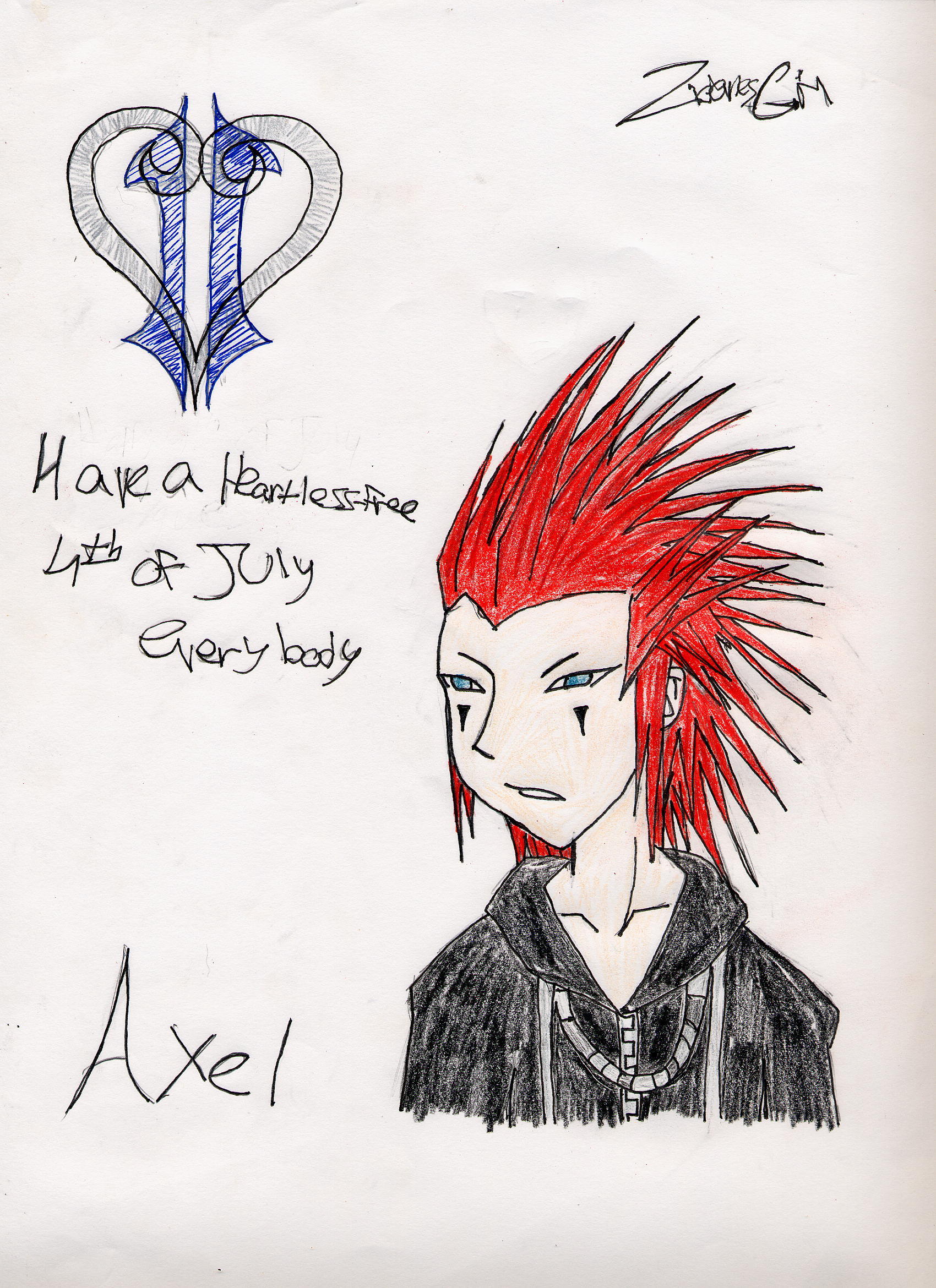 Axel (colored) by ZidanesGirl