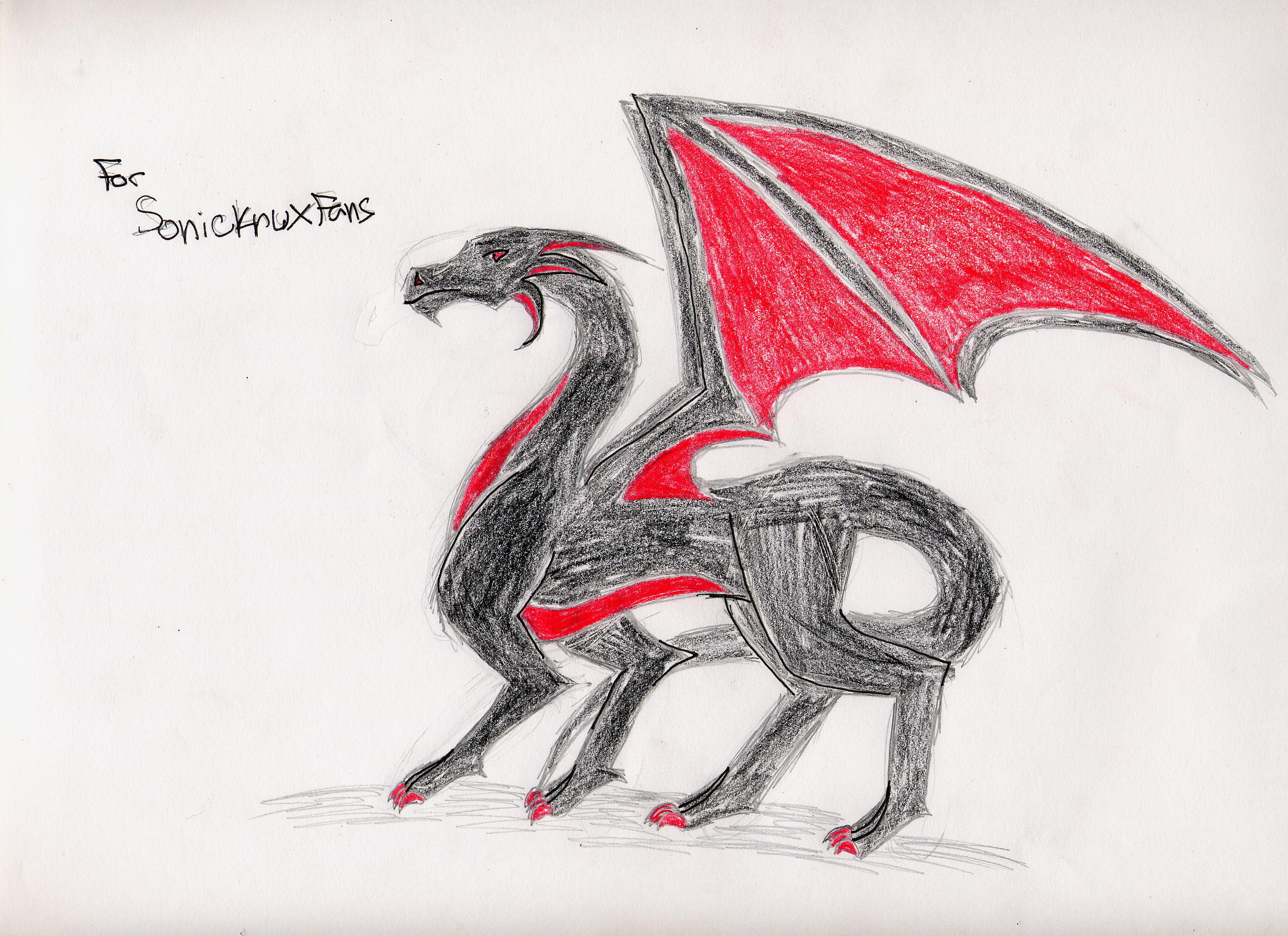 Dragon for sonicknuxfans by ZidanesGirl