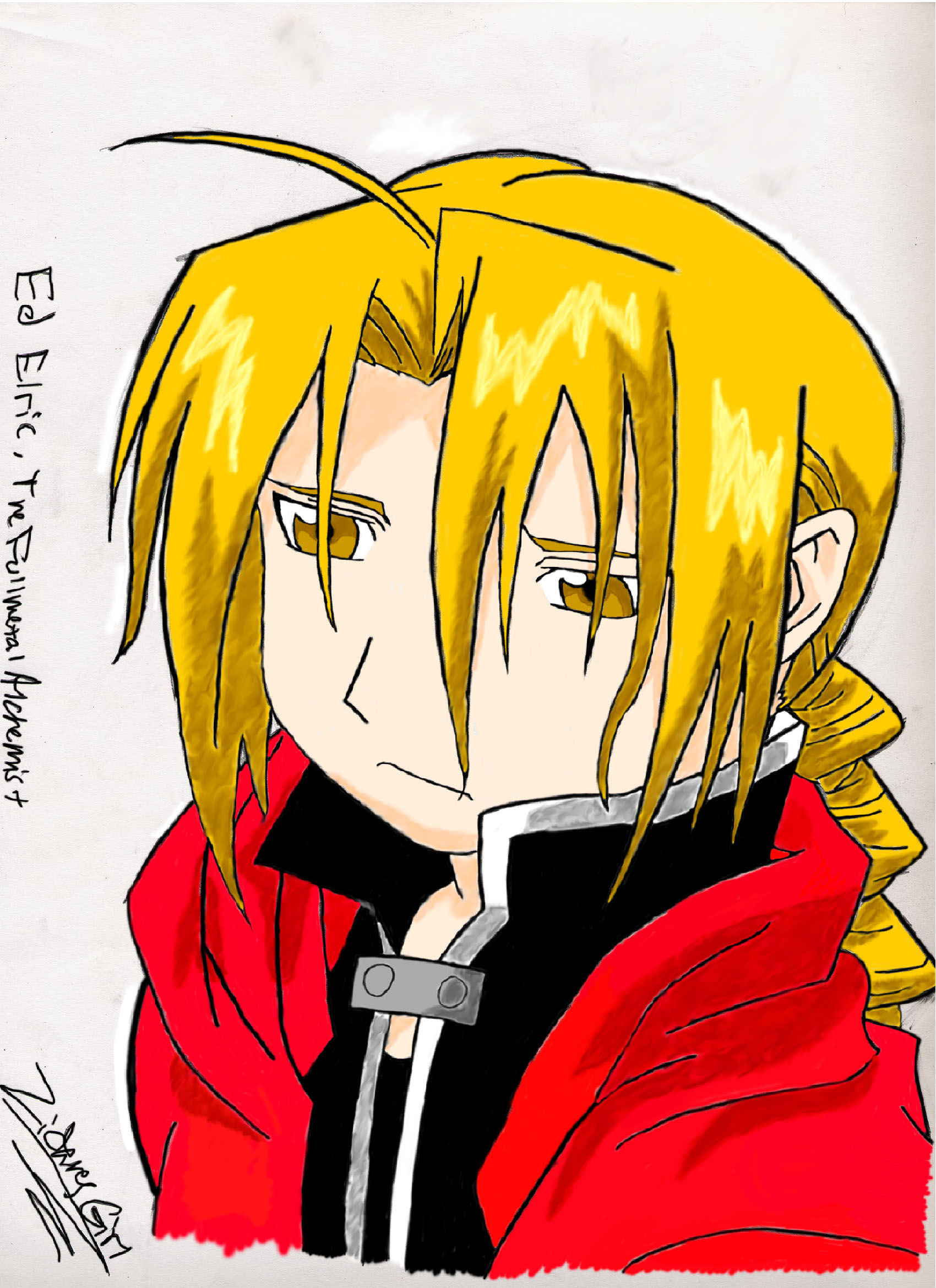 Ed Elric (colored) by ZidanesGirl