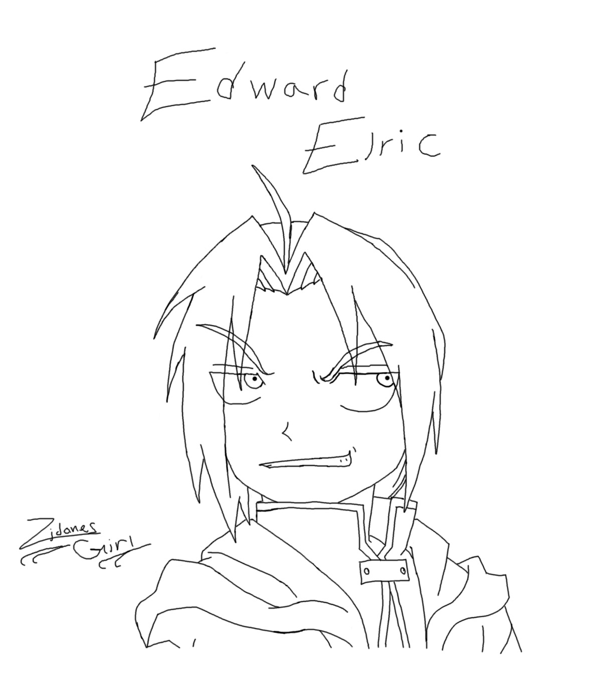 Edward Elric (WHEEEEEE!!! I drew 'im on da compy) by ZidanesGirl