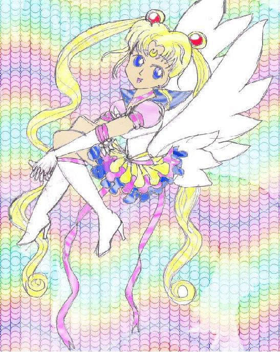 Rainbow Eternal Sailor Moon by Zima_obsessed