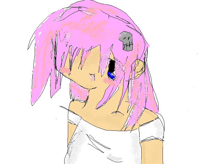 Cute-punky pink haired person by Zimgirl11