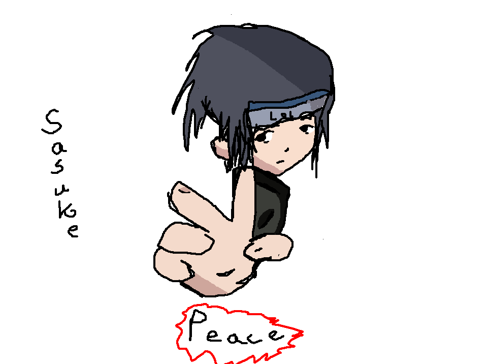 My poor attempt at sasuke by Zimgirl11