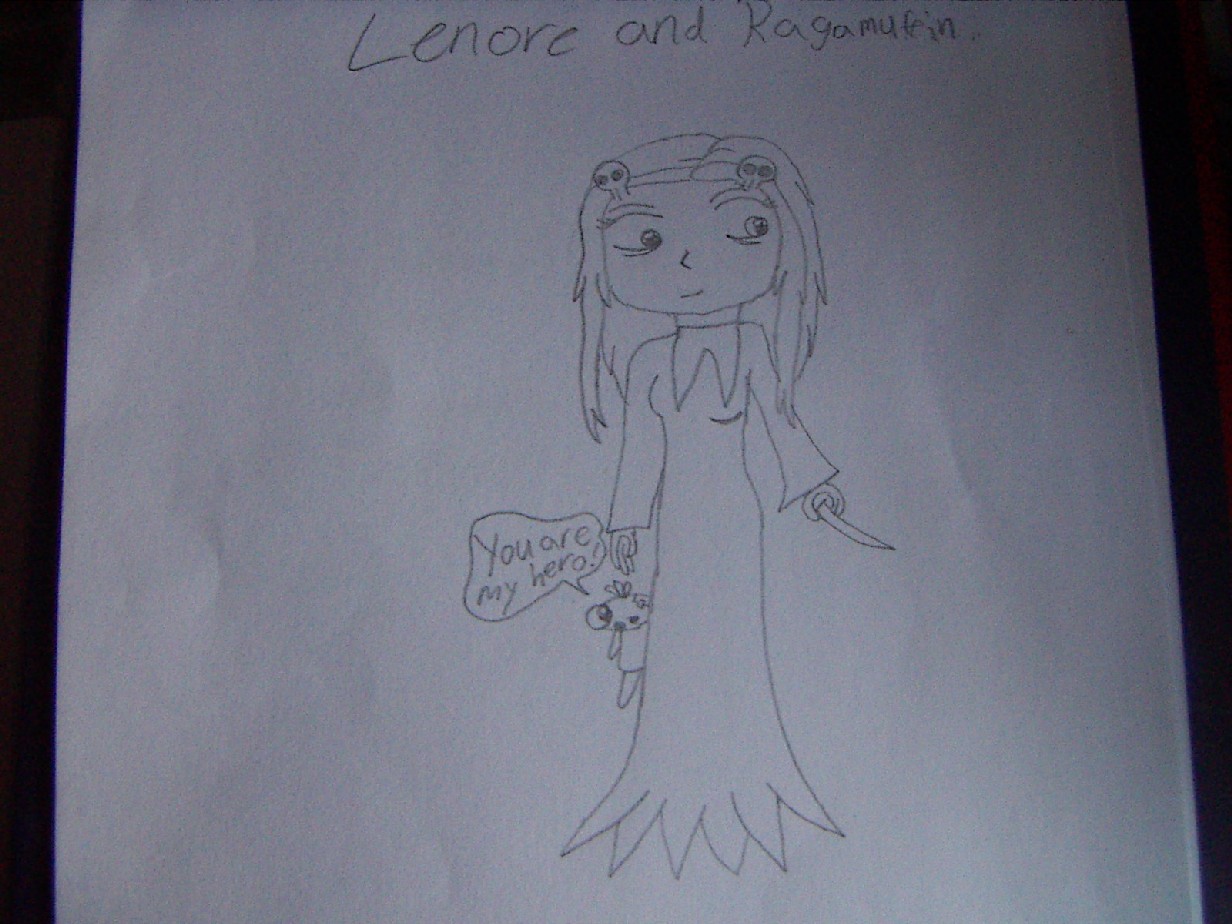Anime Lenore and Ragamuffin by ZinaSun