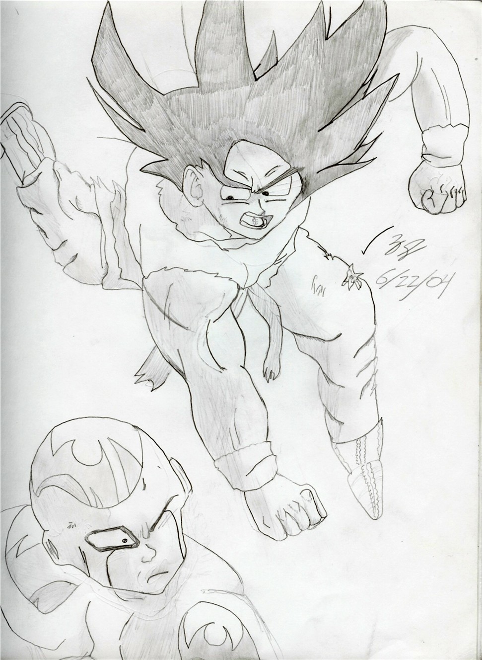 Goku's power punch by Zinkith