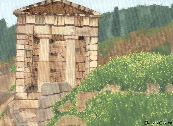 Greek building painting by Ziran152