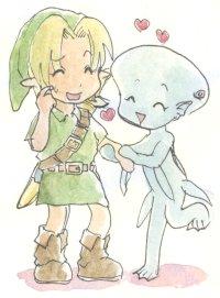 Link and Ruto by Zoidberg