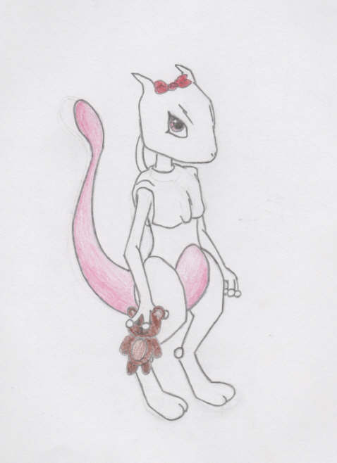 Mewtwo, as a Girl ^-^ by ZoidianGirl_DSZ