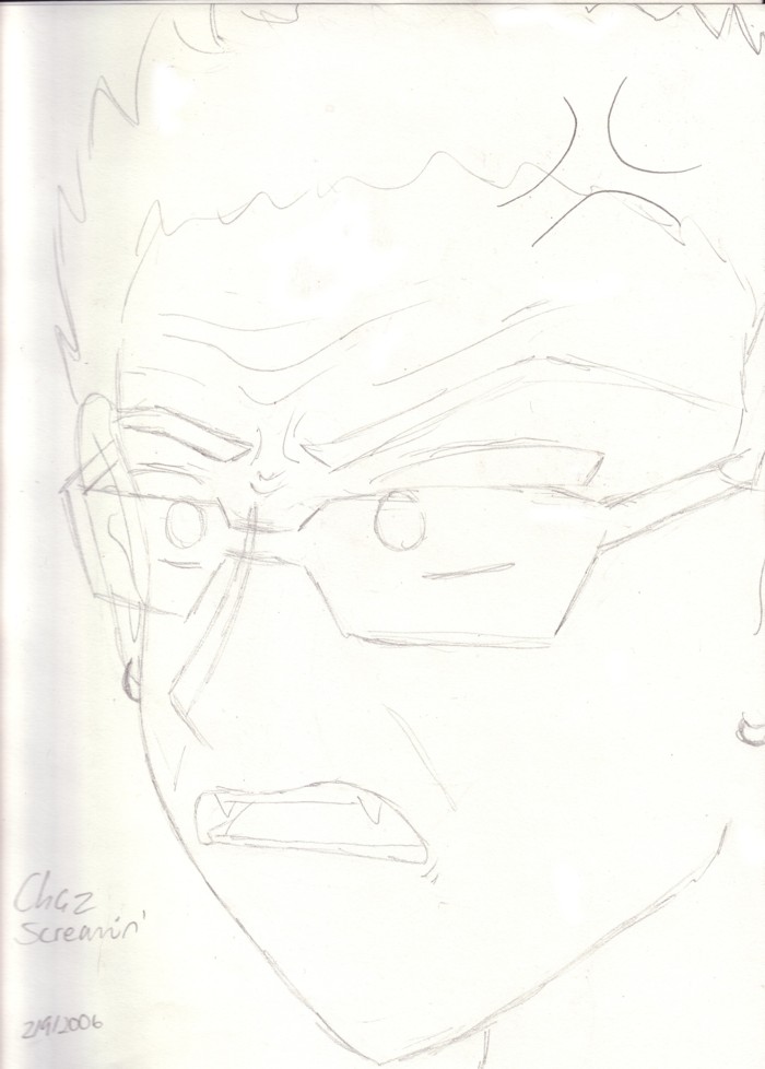 Chaz Screamin' Sketch by ZoidianGirl_DSZ