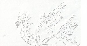 A random (Badly drawn) dragon by ZoidsManiac