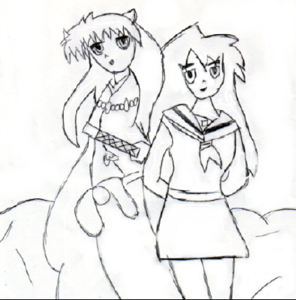 Inuyasha and kagome by Zookeepsy55