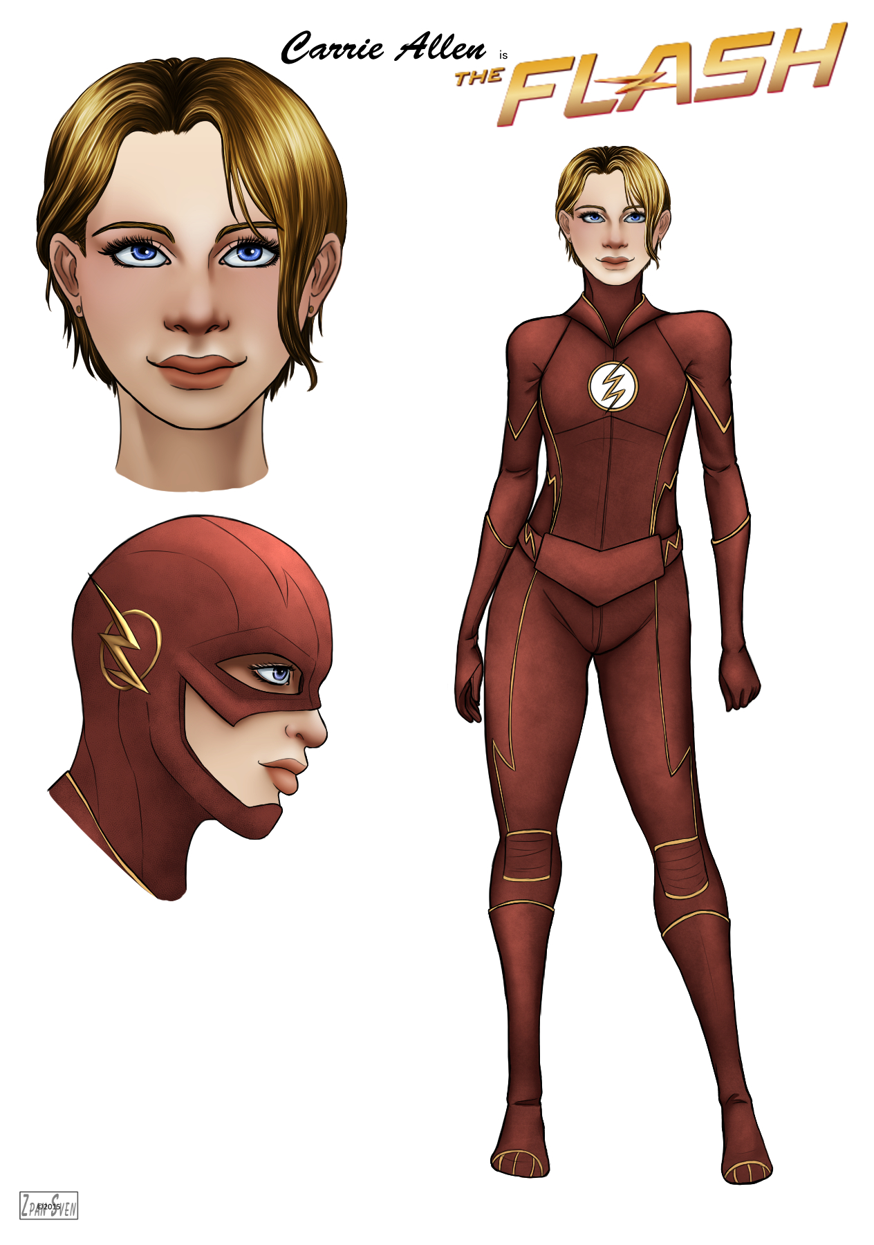 The Flash . Carrie Allen by ZpanSven