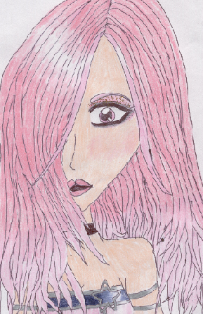 Girl w/ pink hair by Zuaqua