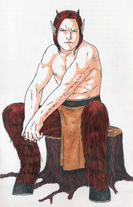 Ash (Satyr dude) by zakuman