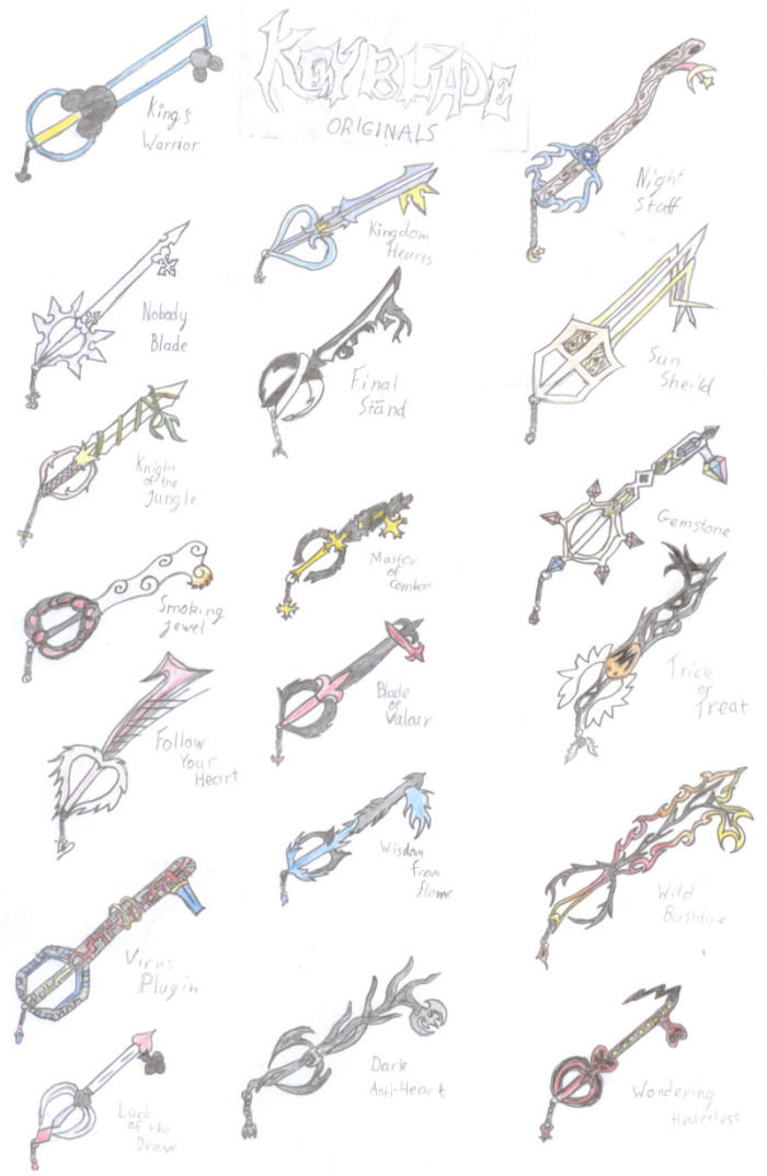 Original Keyblades by zamone