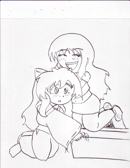 ellie and inuyasha *my 1st ink pic* by zelda41