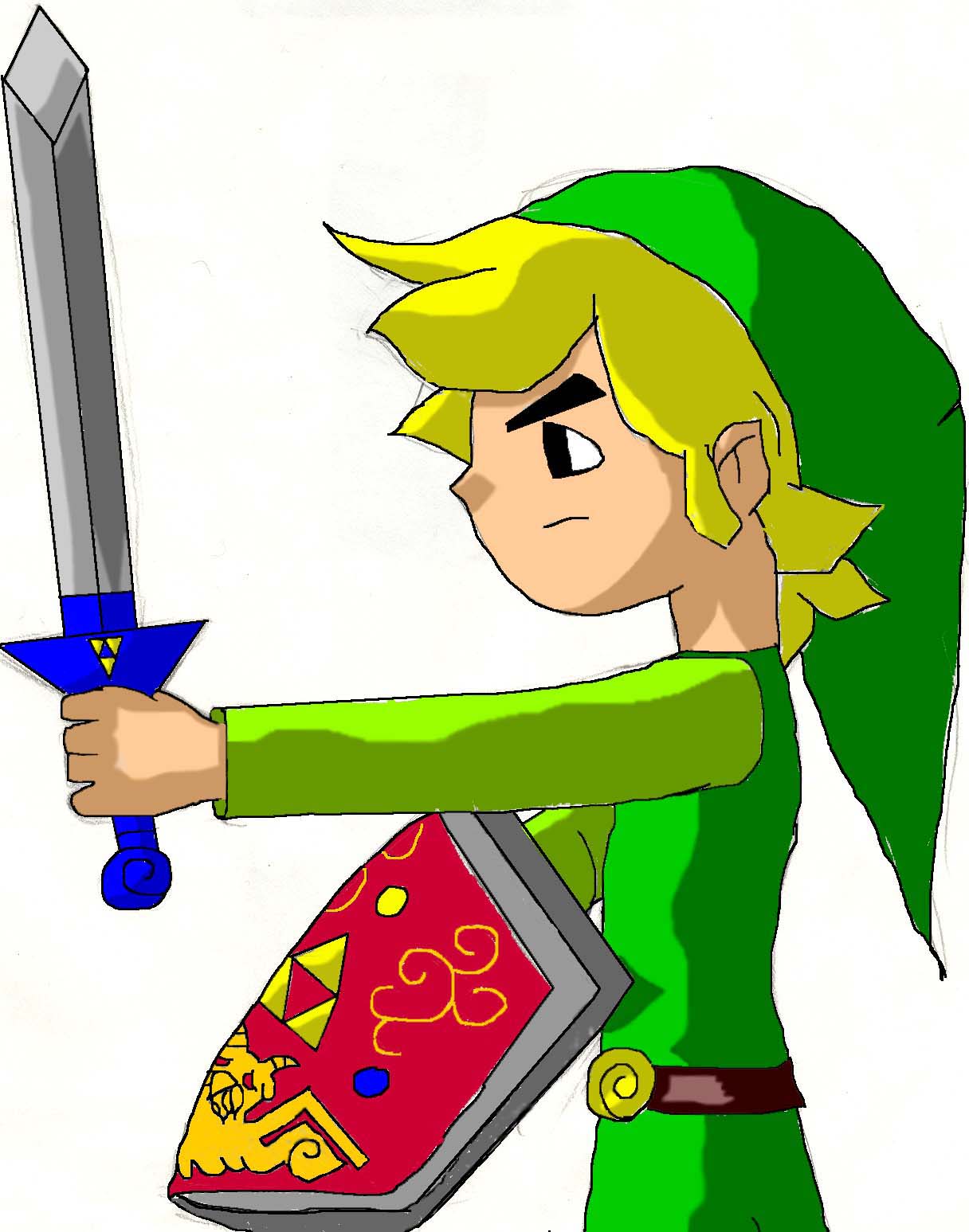 Link and the master sword by zelda_girl
