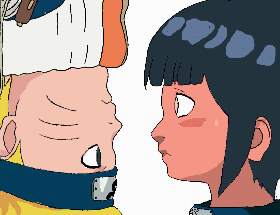 Naruto and Hinata (color) by zelosgirl120