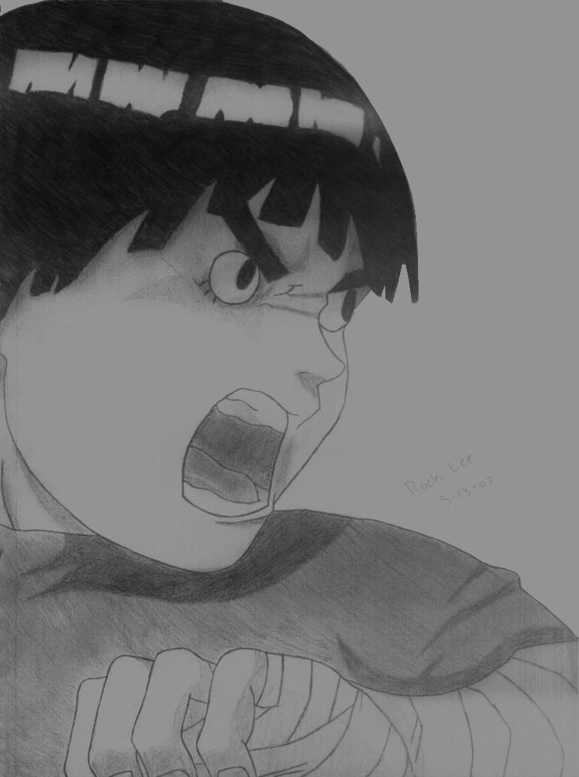 Rock lee is getting ready to attack! by zelosgirl120