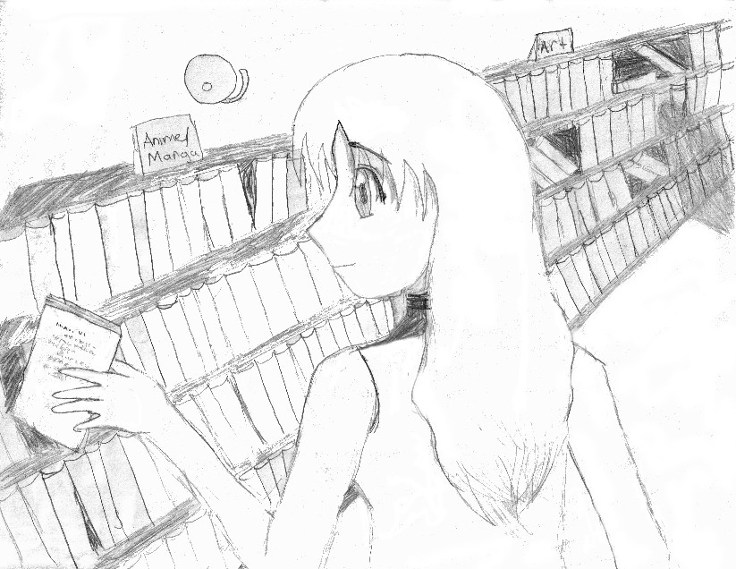 Library girl by znikki