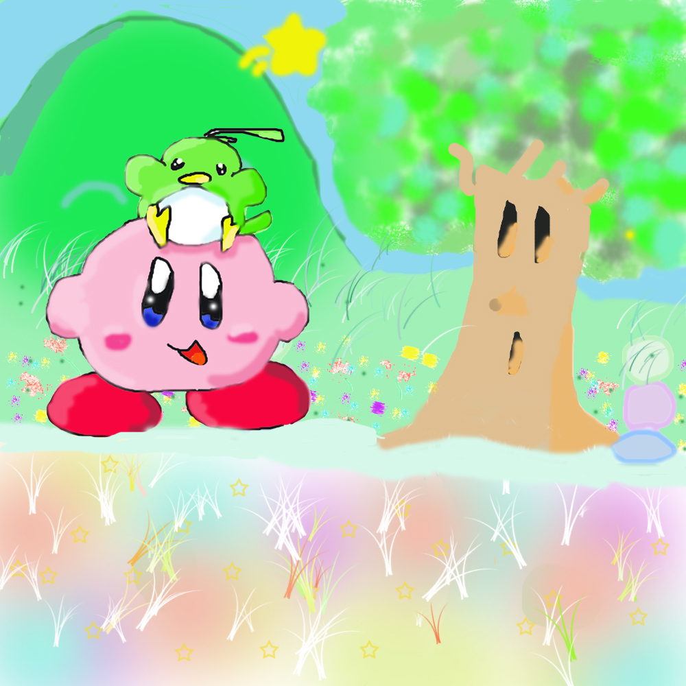 Kirby and Pitch in Dreamland by zoomy