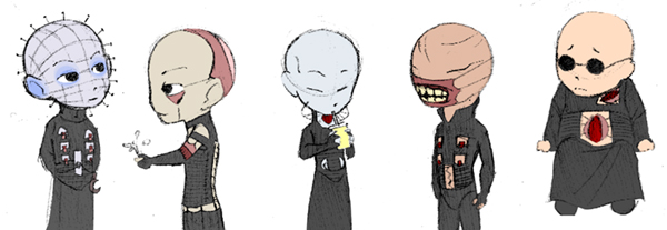 Hellraiser Chibies 1 by zooni