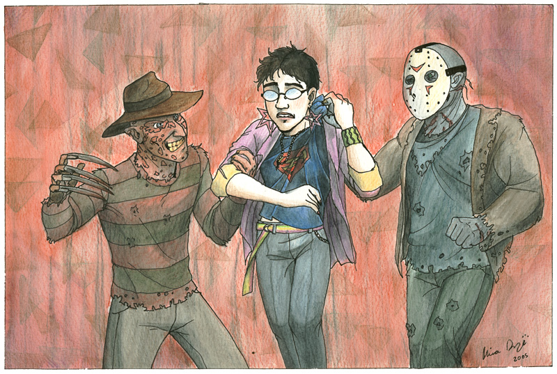 Freddy vs Zooni vs Jason by zooni