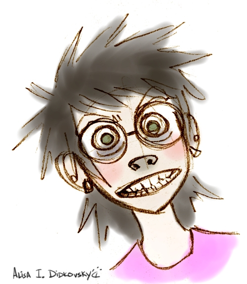 My Gorillaz Scary Face by zooni