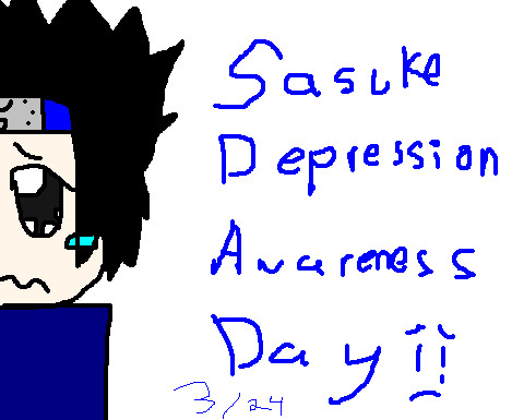 Sasuke Depression Awareness Day by zopponde