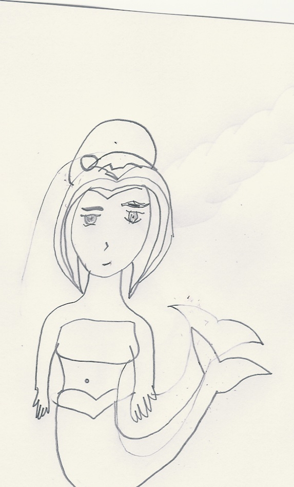 Aimi mermaid version black and white by zukosavatarofthesunandmoon